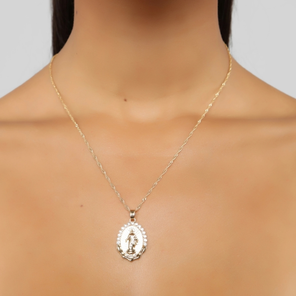 NWT Faith Necklace - Gold